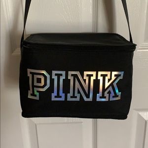 PINK long strap lunch bag